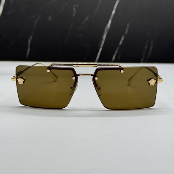 NEW VERSACE VE2245 1002/73 SUNGLASSES MOD 2245 GOLD WOMEN EYEWEAR VE2245 100273 main image 7
